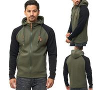 Indicode Hommes Arbutus Hoodie | Veste Sweat à Capuche Army XL
