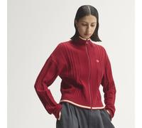 Adidas Firebird Femme - Vestes Zippees, Rouge - Taille S (34-36) - Toile de coton Red S (34-36)