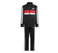 Survêtement maille 3 bandes Seasonal Essentials Tiberio Enfants Black / White / Pure Ruby 5-6A