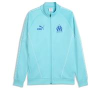 Puma Sweatshirt Olympique Marseille King Anthem zippé Bleu L Homme