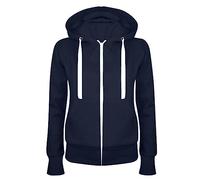 Veste de survêtement pour Femme avec Fermeture éclair intégrale Femme Sweat à Capuche Zippé Sweatshirt Manches Longues Veste Outwear avec Poches Sweatshirt Couleur Unie Vêtements