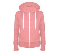 Veste de survêtement pour Femme avec Fermeture éclair intégrale Femme Sweat à Capuche Zippé Sweatshirt Manches Longues Veste Outwear avec Poches Sweatshirt Couleur Unie Vêtements