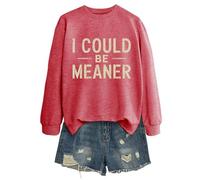 Veste de survêtement pour femme sans élégante - T-shirt décontracté imprimé avec col rond pour homme et femme - Tenue confortable au quotidien parfaite avec jeans et baskets - Mode d'hiver douce H & M