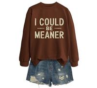 Veste de survêtement pour femme sans élégante - T-shirt décontracté imprimé avec col rond pour homme et femme - Tenue confortable au quotidien parfaite avec jeans et baskets - Mode d'hiver douce H & M