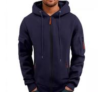 Veste de survêtement pour homme avec capuche, sweat à capuche pour homme, fermeture éclair, sweat surdimensionné, veste de transition, manteau à capuche, veste de sport classique, veste d'extérieur