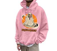 Veste de survêtement pour hommes Sweats à capuche et sweatshirts Style Lettres imprimées Pull à capuche pour un usage quotidien Coupe ajustée Confortable Décontracté Streetwear Noir Pull, Rose, L