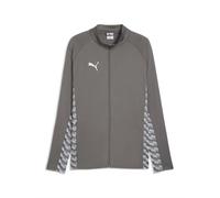 PUMA Veste de sport 'TeamLIGA26' gris / blanc, Taille S