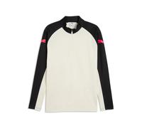 PUMA Haut slim à col zippé individualLIGA Homme L, Sugared Almond / Ultra Red / Black / Beige