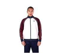 Veste de Survêtement Sergio Tacchini en piquet blanc, bordeaux et bleu XS