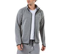 Veste de survêtement Sweat-Shirt Fermeteure éclair Gris M