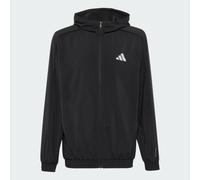 adidas Mixte Enfant Tech Apparel Tracktop Sweatshirt, Black/Black/Reflective Silver, 5-6 Years