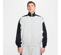 Veste de survêtement tissée oversize Nike Club pour homme Light Smoke Grey/Noir/Blanc/Blanc L