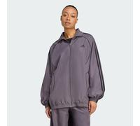 Adidas Teamgeist Adicolor Oversized Track Top Femme - Vestes Zippees, Gris - Taille 32 - Poly Mesh Grey 32