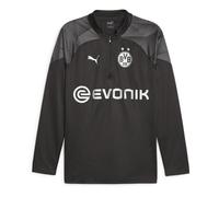 Veste de survêtement Training 1/4 zip avec sponsor Borussia Dortmund 2023/24 - noir/puma silver - M XL