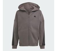 Veste de survêtement zippée à capuche Future Icons 3-Stripes Charcoal / Black 9-10A