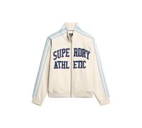 Superdry Athletic Applq Loose Full Zip Sweatshirt Beige XL Femme