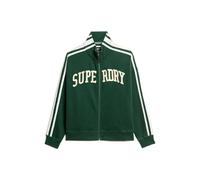 Superdry & Co Veste de survêtement 'Athletic Essentials' crème / vert foncé, Taille M