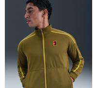 Veste de tennis NikeCourt Heritage pour homme Olive Flak/Saffron Quartz S