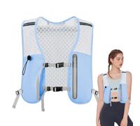 Veste De Trail | Gilet d'Hydratation Course Réglable - Poche à Eau Antidérapante Compartiment Téléphone Femmes Randonnée Vélo Camping