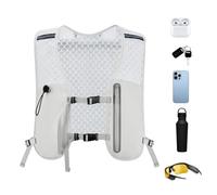Veste De Trail - Gilet d'Hydratation Course Réglable - Poche à Eau Antidérapante Compartiment Téléphone Femmes Randonnée Vélo Camping