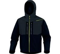 Veste de travail à capuche déperlante Softshell HORTEN 2 noir et jaune - L DELTA PLUS