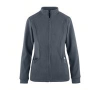 Veste de travail à manches longues, ouverture devant, poches, en polaire chaude. Tenue de travail pour infirmières, dentistes, soins de santé, animalerie, laboratoire. L,M,S,XSUnicoloreTissu tricoté