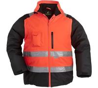 Veste de travail haute visibilité 2 en 1 HI-WAY manches amovibles orange fluo/noir T2XL - COVERGUARD - 7HWXOXXL M