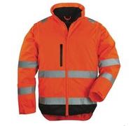 Veste de travail haute visibilité 2 en 1 HI-WAY manches amovibles orange fluo/noir T3XL - - 7HWXOXXXL