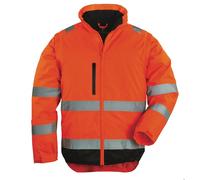 Veste de travail haute visibilité 2 en 1 HI-WAY manches amovibles orange fluo/noir T2XL - COVERGUARD - 7HWXOXXL M