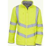Veste de travail haute visibilité déperlante hiver Yoko Kensington Jaune XL