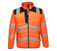 Veste de travail haute visibilité Portwest BAFFLE - Orange / Noir S
