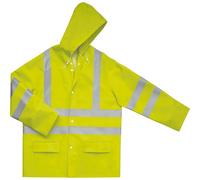 Veste de travail imperméable haute visibilité Delta Plus jaune fluorescent, taille L