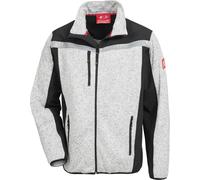 Veste de travail NITRAS Motion TEX Plus - Veste Softshell tricotée robuste unisexe Gris / Noir 2XL