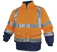 Delta Plus Veste de travail PANOSTYLE PHVE2 haute visibilité orange fluo/bleu marine TL