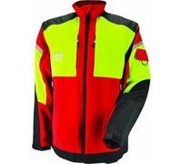 Veste de travail rouge INFINITY en stretch avec manches amovibles - - INVERE-4XL