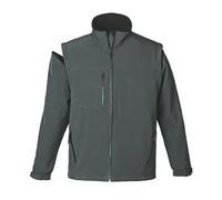 Veste de travail softshell Coverguard Yang 2 en 1 Gris L