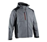 Facom Veste Softshell TRIAL bicolore Gris à capuche amovible Taille S