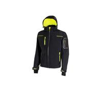 Veste de travail softshell Noir Carbone/Jaune Fluo SPACE FU187BC - U-Power