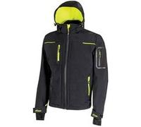 veste de travail space softshell impermeable black carbon u-power de m - U-power Noir