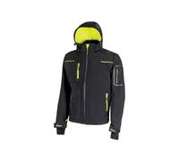 veste de travail space softshell impermeable black carbon u-power de s - U-power