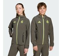 Veste de voyage Real Madrid Tiro 25 Competition Vis Tech Utility Grey / Semi Frozen Yellow 5-6A