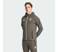 Veste de voyage Real Madrid Tiro 25 Competition Vis Tech Utility Grey / Semi Frozen Yellow XS