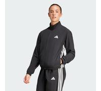 Veste d'échauffement toile 3 bandes Train Essentials Black / White M