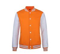 Veste décontractée pour femme avec capuche en velours de vison coupe baseball tendance boutons pratiques col montant et manches longues idéale pour activités extérieures et sorties (Orange, M)