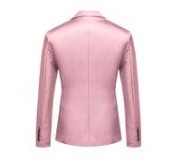 Veste décontractée pour homme - Blazer de mariage pour homme - Couleur unie - Veste de costume de bal de fin d'année, veste de sport légère pour le quotidien, le bureau, le travail, rose, XXL
