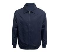 Veste décontractée pour homme en polyester, col à revers à fermeture éclair sur le devant, coupe droite, design uni, pour un usage quotidien, superposition de printemps et d'automne, couche extérieure