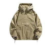 Veste décontractée pour hommes légère et respirante Impression de lettres Printemps Automne Vêtements d'extérieur Coupe ample Streetwear Manteau pour un usage quotidien, Vert armée., 3XL