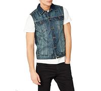 Urban Classics Veste Denim, Blouson en Jean Multi-Poches, Veste Rétro Années 80, Boutons Argentés - Homme - Bleu (lightblue 344) - XX-Large