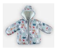 Veste déperlante doublée de Veloudoux, gris 1M