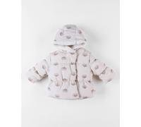 Veste déperlante groloudoux® et sherpa rose 9M(71CM)